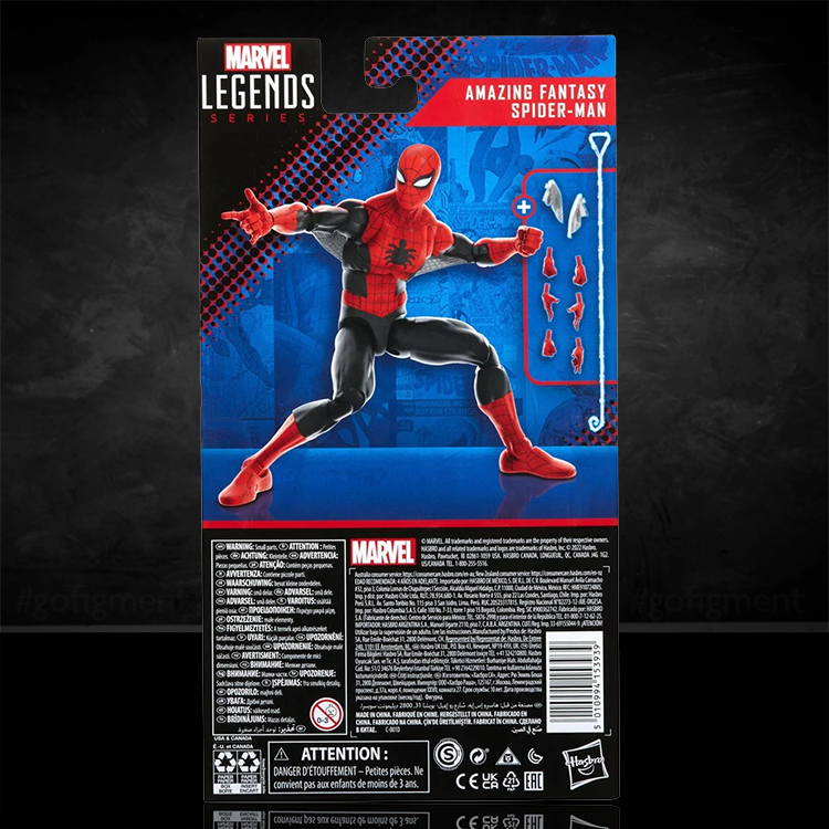 Spider-Man Marvel Legends 60th Ann. Amazing Fantasy 6-inch Action Figure image 1