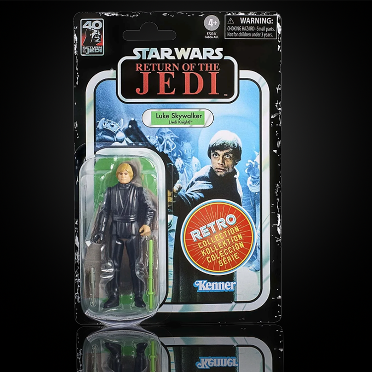 Luke Skywalker Jedi Star Wars Retro Collection Action Figure 1:18 ROTJ image 0