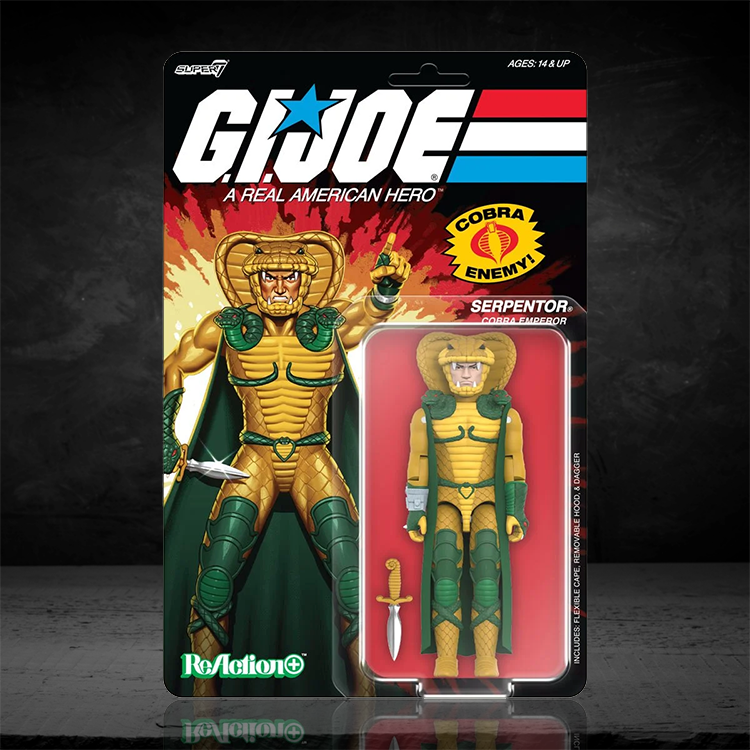 GI Joe Serpentor (Cartoon) Action Figure 3.75" With O-Ring Super7 + image 0
