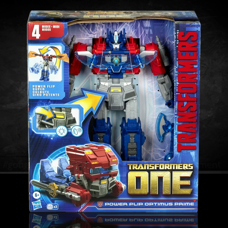 Optimus Prime  Transformers One Power Flip Orion Pax Collectable Action Figure image 0