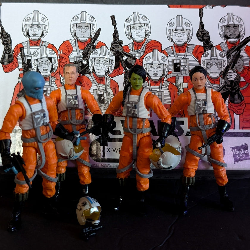 Star Wars The Vintage Collection X-Wing Pilot 3 3/4-Inch Action Figures 4-Pack image 9