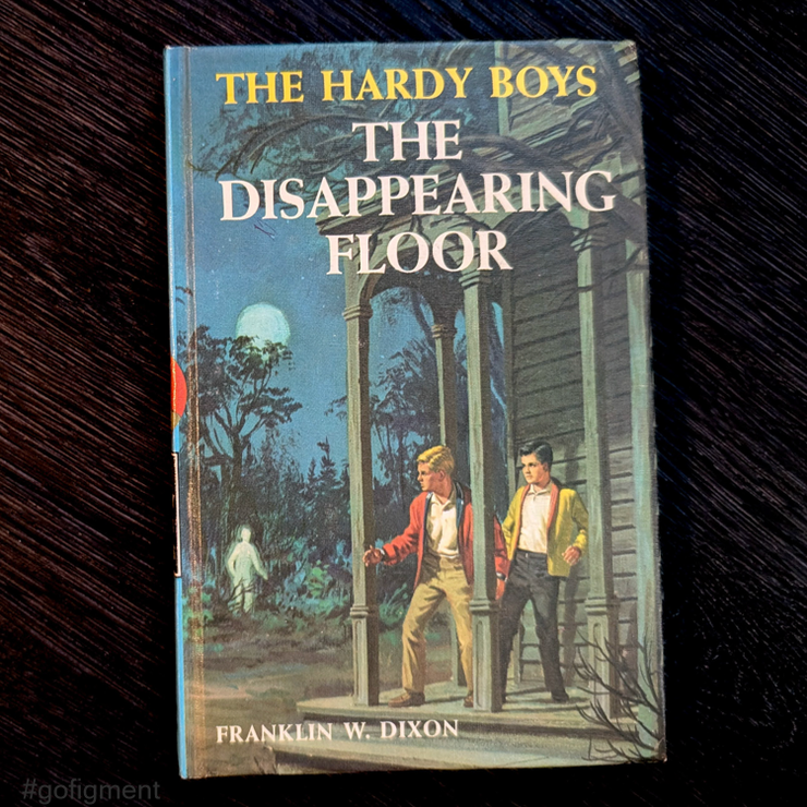 19 The Disappearing Floor (1964):  Vintage Hardy Boys Book Blue-Back image 0