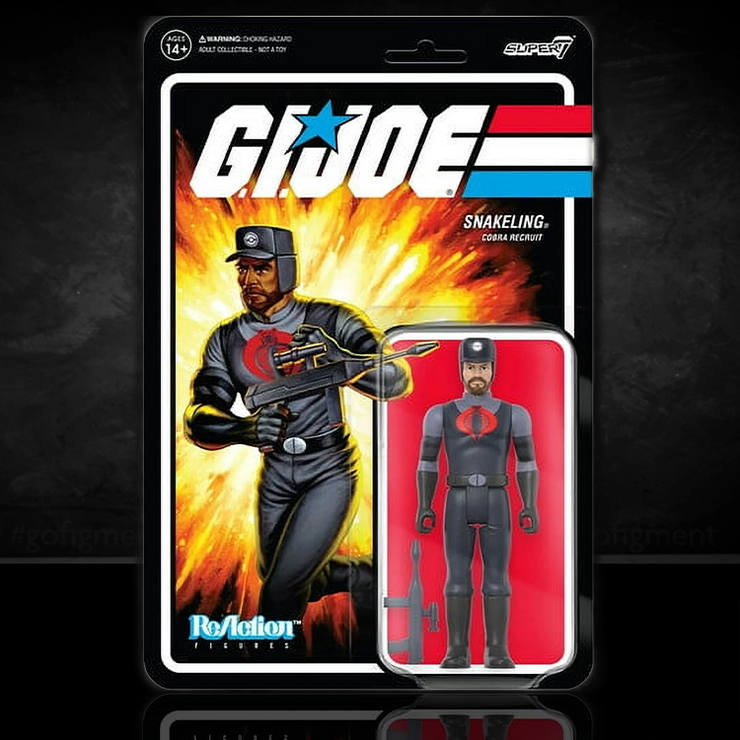 GI Joe  Snakeling Cobra Recruit - (P) Beard Action Figure 3.75" Super7 image 0