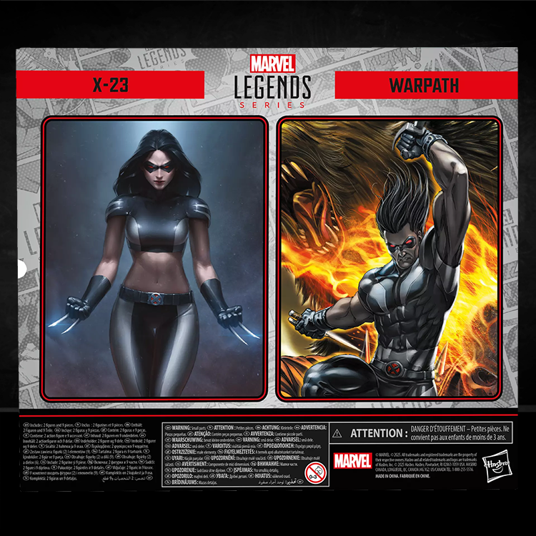 Warpath and X-23 Marvel Legends X-Force Action Figures Hasbro 1:12 image 2