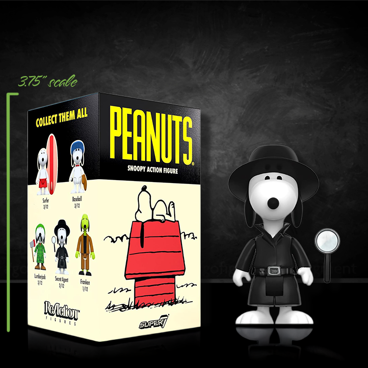 Secret Agent Snoopy Super7 "All Snoopy Wave" Action Figure 3.75 LOOSE image 0