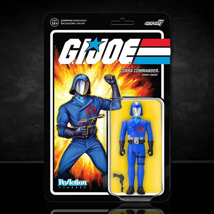 GI Joe  Cobra Commander Enemy Leader Action Figure Super7 image 0