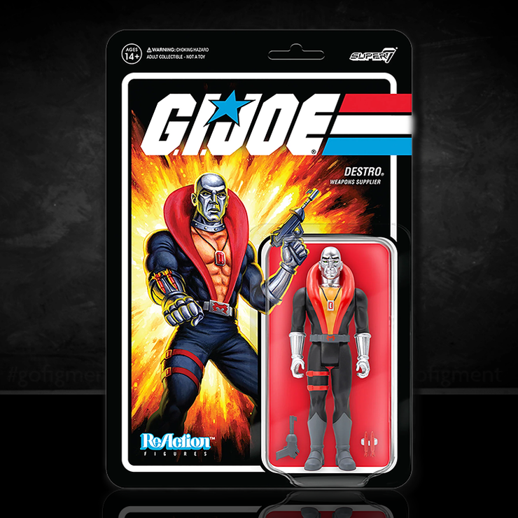 GI Joe  Destro Weapons Supplier Cobra Action Figure Super7 image 0