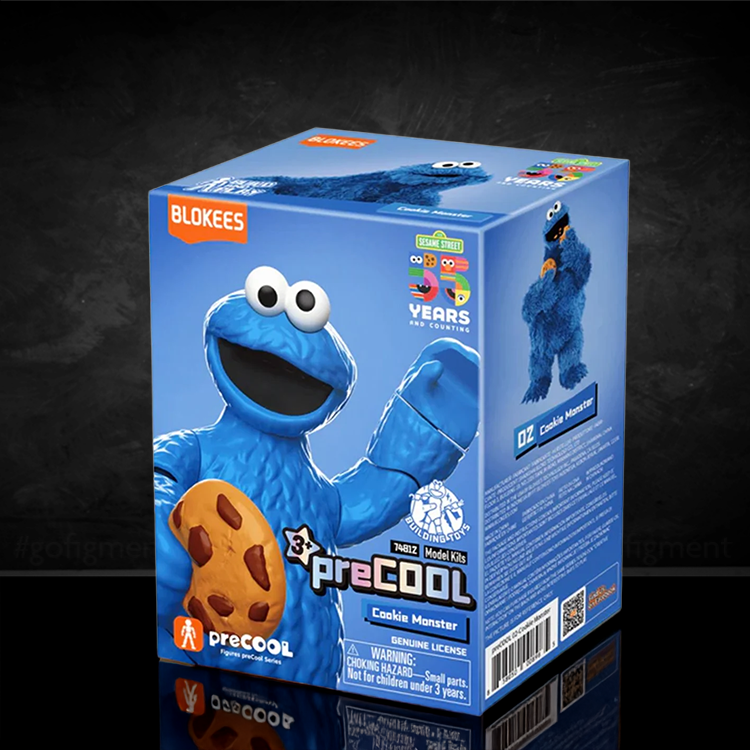 Cookie Monster Sesame Street Blokees Mini Model Kit | 5" Scale image 4