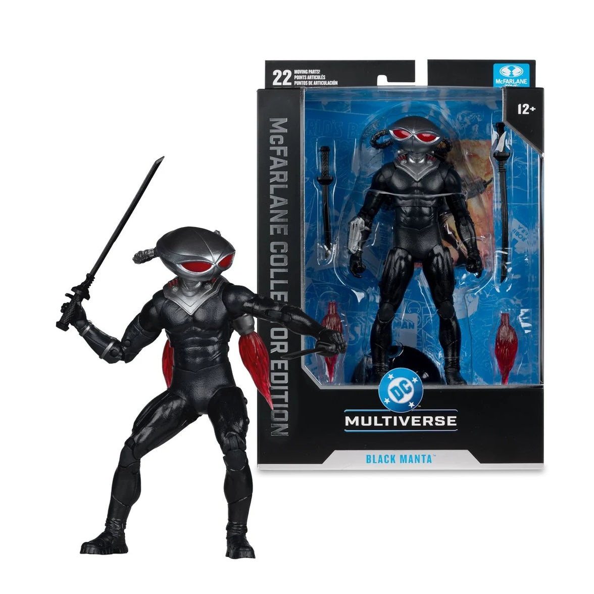 Black Manta 7" McFarlane Action Figure DC Multiverse Wave 16 Collector Edition by McFarlane Toys, boxed collectible