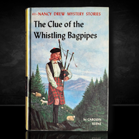41 Clue of the Whistling Bagpipes Nancy Drew Book -1964 image 0