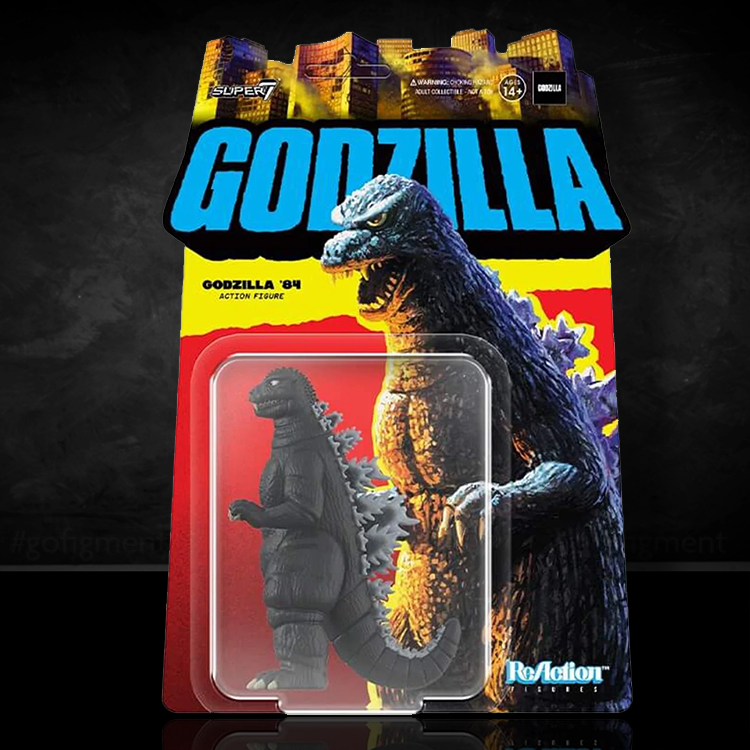 Godzilla '84 (Four Toes) ReAction Action Figure Super7 1:18 image 0