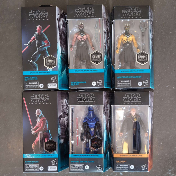 Gaming Greats Lot of 6 Action Figures - Darth Maul - Darth Malak Lot O image 0