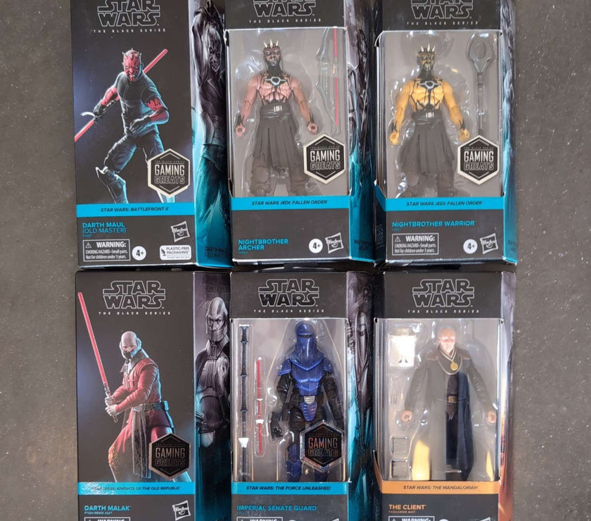 Gaming Greats Lot of 6 Action Figures - Darth Maul - Darth Malak Lot O image 0