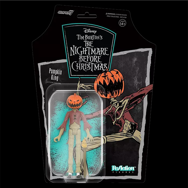 Pumpkin King The Nightmare Before Christmas ReAction 3.75" Super 7 Action Fig image 1