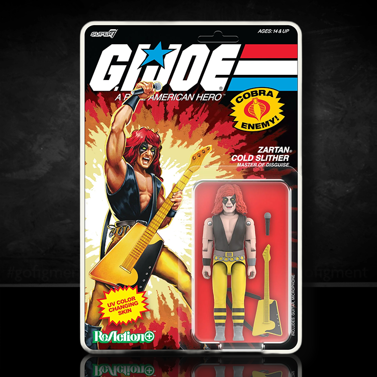 Zartan Cold Slither Action Figure GI Joe Reaction Plus Series 1:18 image 0