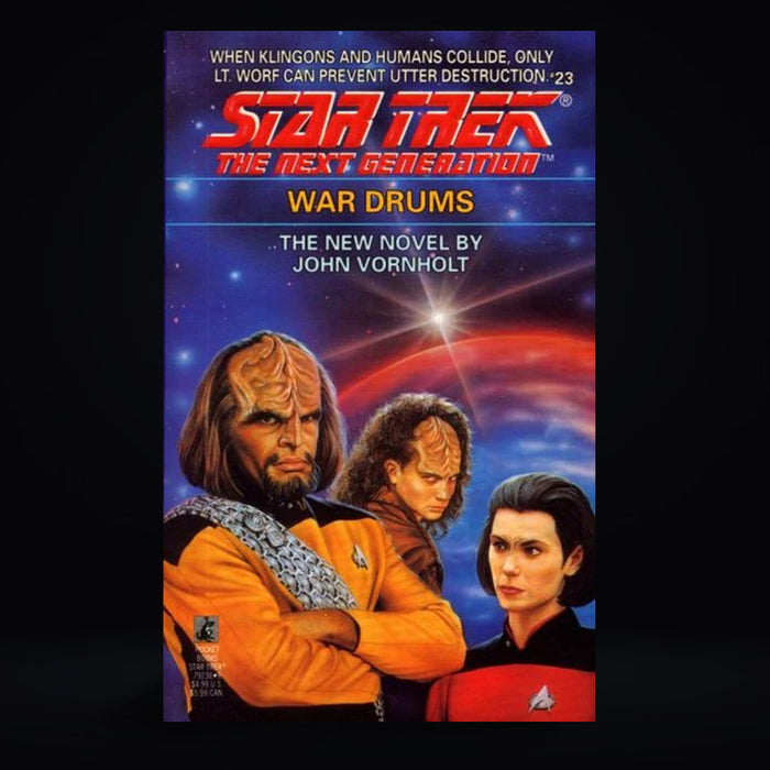23 War Drums Star Trek The Next Generation Paperback Book image 0