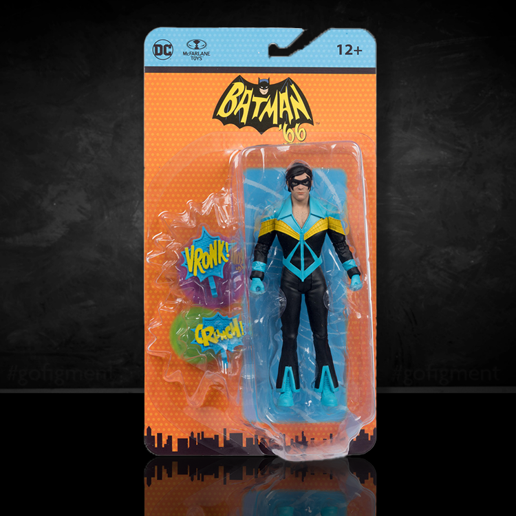 Nightwing Batman '66 New in Box 1/12 Scale Action Figure McFarlane image 0