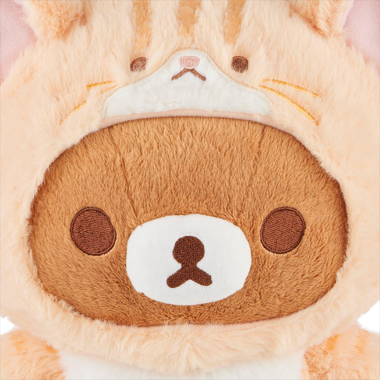 Chairoikoguma Plush in a Tan Cat Costume San-X Original image 6