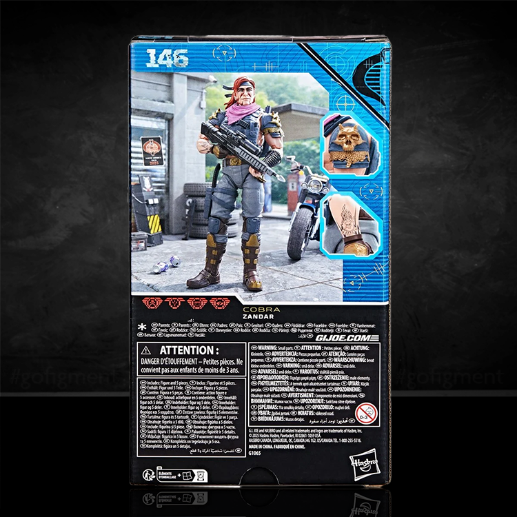 Zandar Action Figure GI Joe Classified Series 6in. image 1
