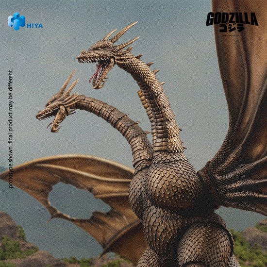 King Ghidorah 1991 Battle Damaged Godzilla vs. King Ghidorah Hiya Toys Exquisite Basic 13" Action Figure IN HAND collectible by Exquisite