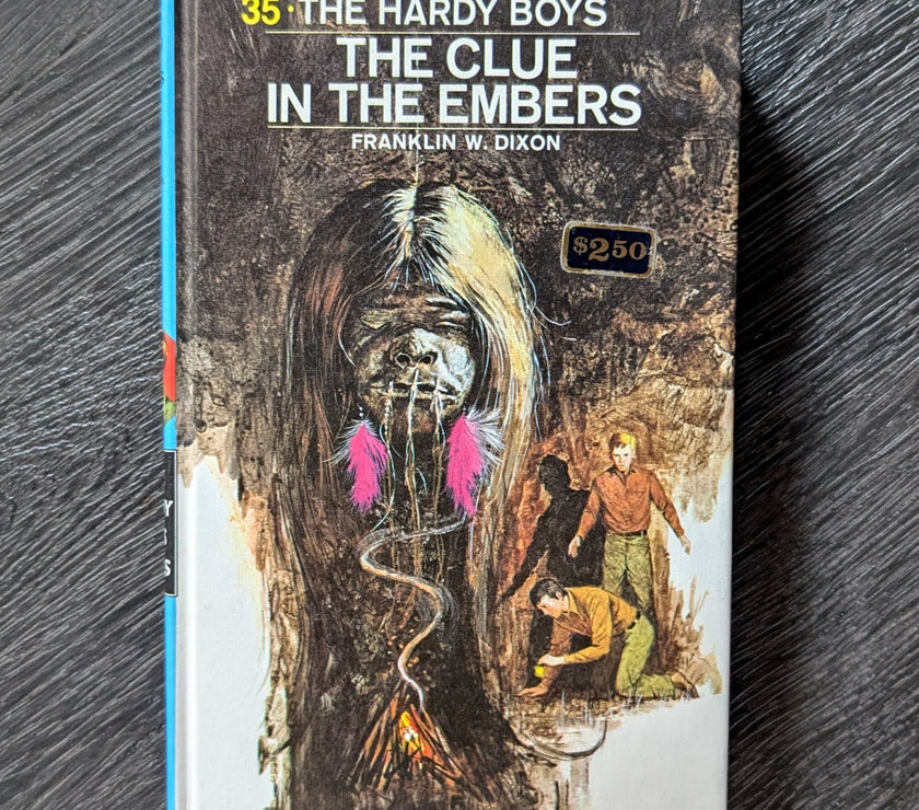 35 The Clue in the Embers (1972):  Hardy Boys Book Blue-Back image 0