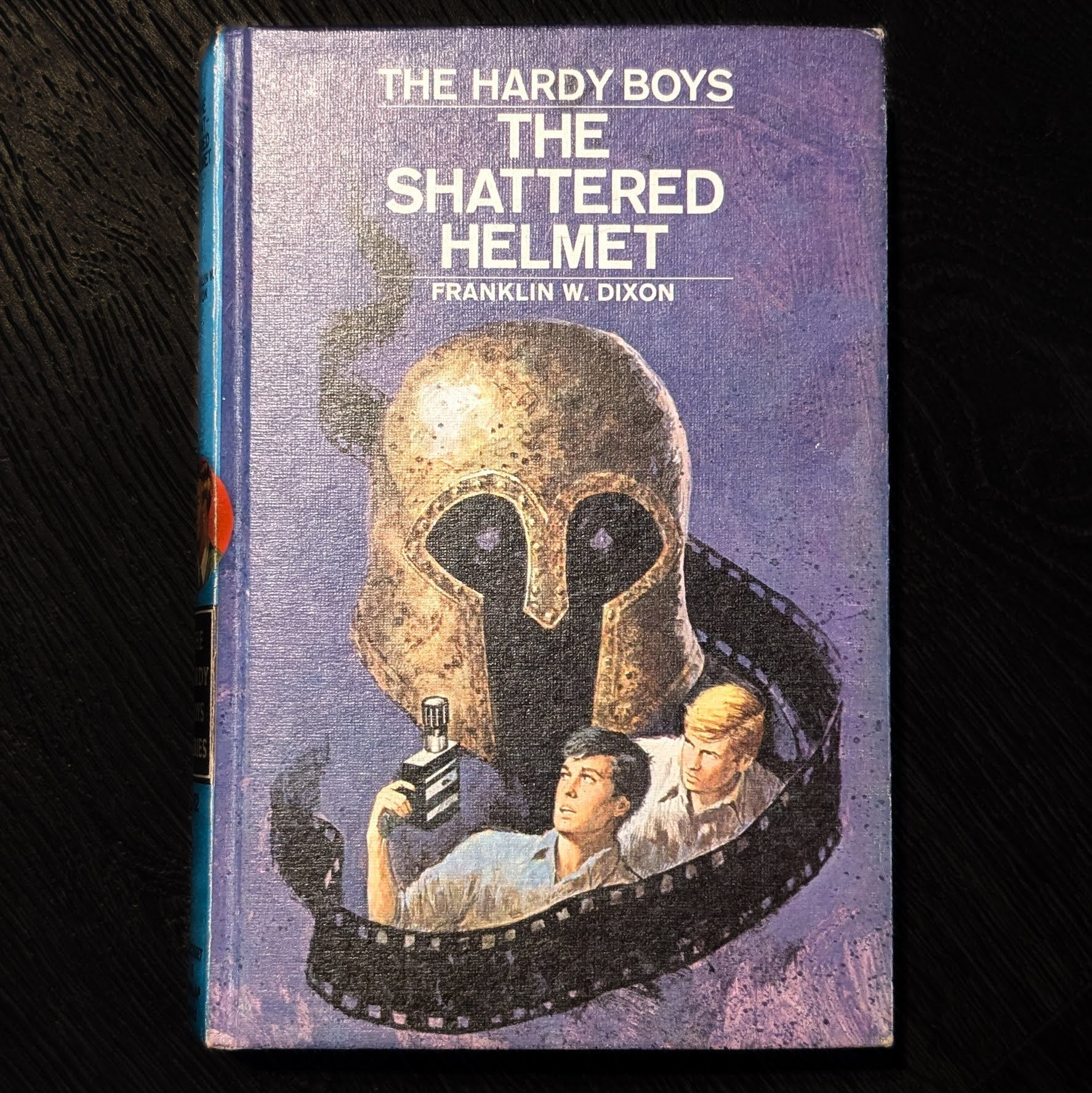 52 The Shattered Helmet (1973):  Vintage Hardy Boys Book Blue-Back image 0