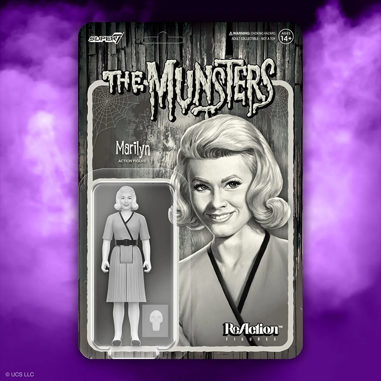 Marilyn Munster (Grayscale) The Munsters 3 3/4-Inch ReAction Figure image 1