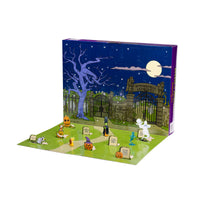 The Simpsons Treehouse of Horror 1.5" JAKKS Pacific 31-Day Advent Calendar opened with Halloween figures