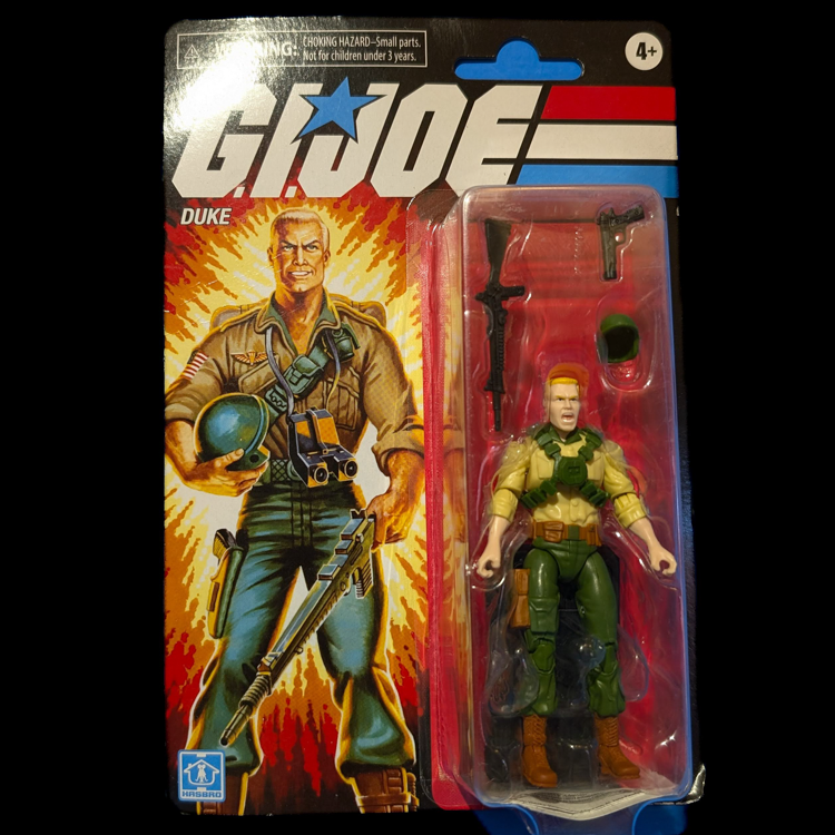 GI Joe  Duke (O-Ring) Retro Card Action Figure Super7 ReAction image 0