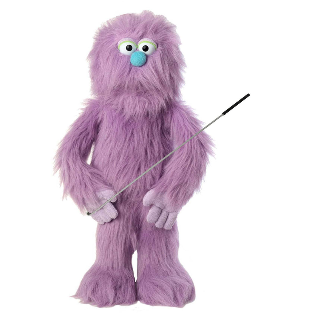 Silly Puppets Gumboil Purple Monster Puppet - 30" furry puppet with movable mouth and arm rod by Silly Puppets new condition