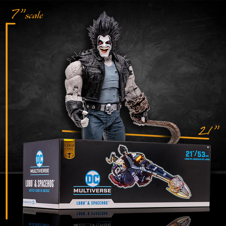 Lobo and Spacehog DC Multiverse Gold Label Action Figure 7in JLA image 3