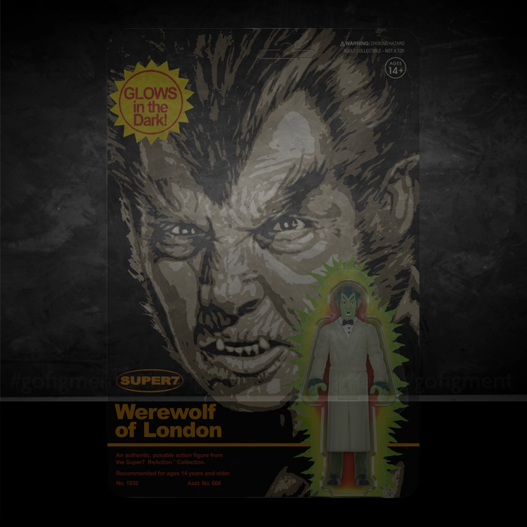 Werewolf of London Action Figure 3 3/4-inch Glow In The Dark Super7 image 4
