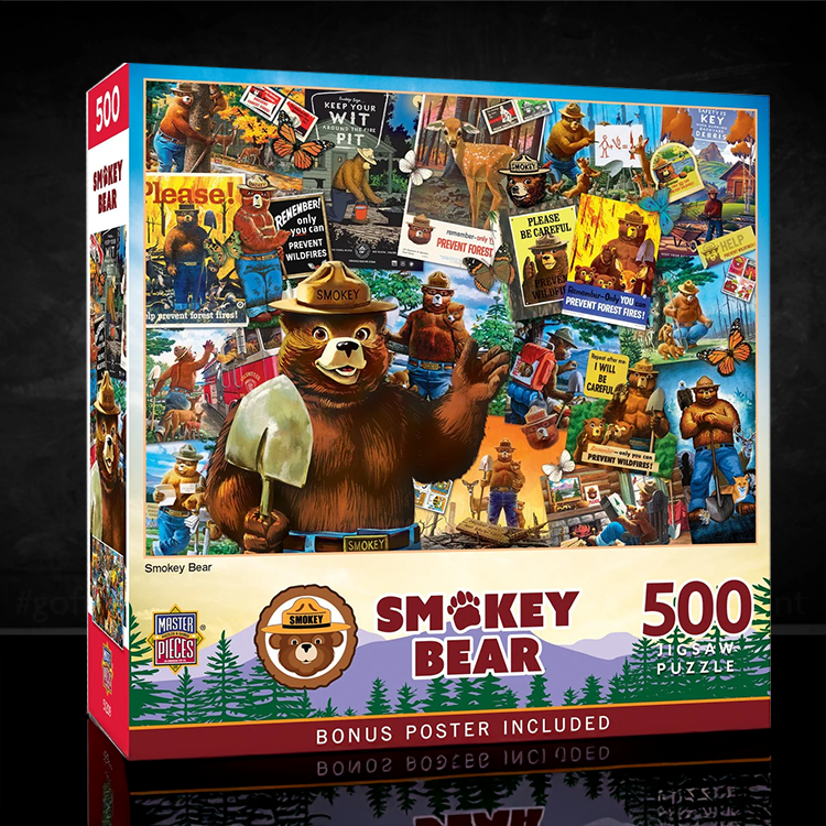 Smokey Bear - Vintage Posters Puzzle Master Pieces 1000 Pieces image 0