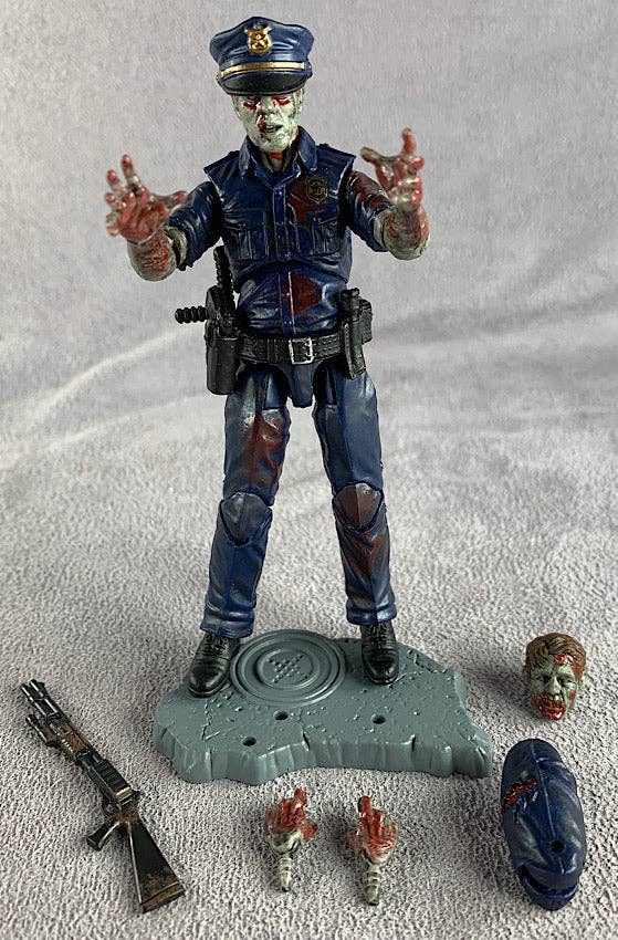 Action Figures and Collectibles by Boss Fight Studio - Vitruvian H.A.C.K.S. Action Figure: Series Z - OFFICER ZED with weapons and accessories