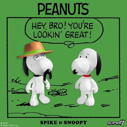 Snoopy & Spike – Peanuts ReAction Figures 2‑Pack Super7 U‑Pick Action Figure Set