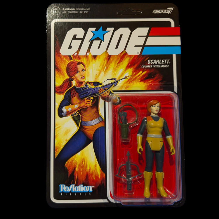 GI Joe  Scarlett Counter Intelligence Action Figure 3.75" Super7 ReActi image 0