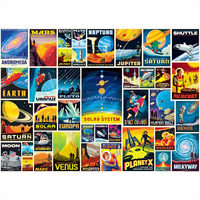 Space Travel Poster Puzzle | Master Pieces | 1000 Pieces image 2
