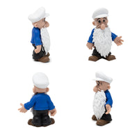 Boss Fight Studio Llc Poopdeck Pappy figure in white sailor hat, blue shirt, and detailed long white beard shown from four angles on white background