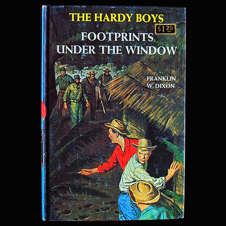 12 Footprints Under the Window (1965):  Vintage Hardy Boys Book Blue-B image 0