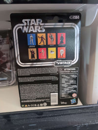 Star Wars The Child Star Wars Vintage Collection Action Figure with pram packaging back view Hasbro