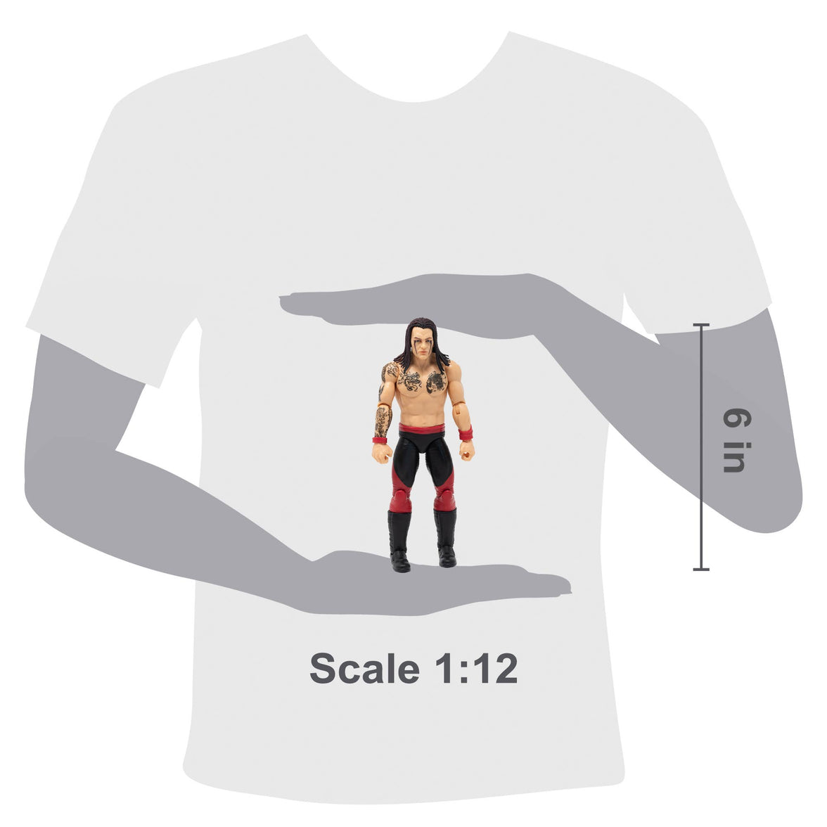 Vampiro Legends of Lucha Libre Fanaticos 6" Action Figure – Classic 90s Era (1:12 Scale)