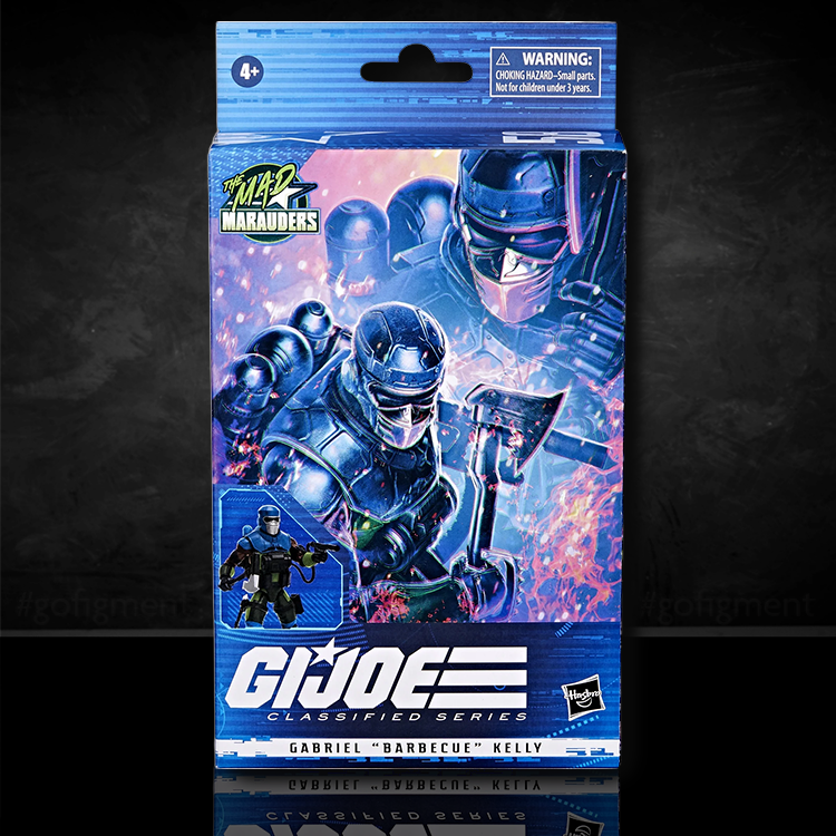 Hasbro G.I. Joe Classified Series 6in Mad Marauders Barbecue Kelley action figure packaging front view