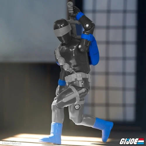 Snake Eyes Commando GI Joe Action Figure (Black) ReAction+ 1/18 image 1