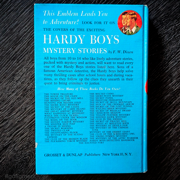 25 The Secret Panel (1946):  Vintage Hardy Boys Book Blue-Back image 3