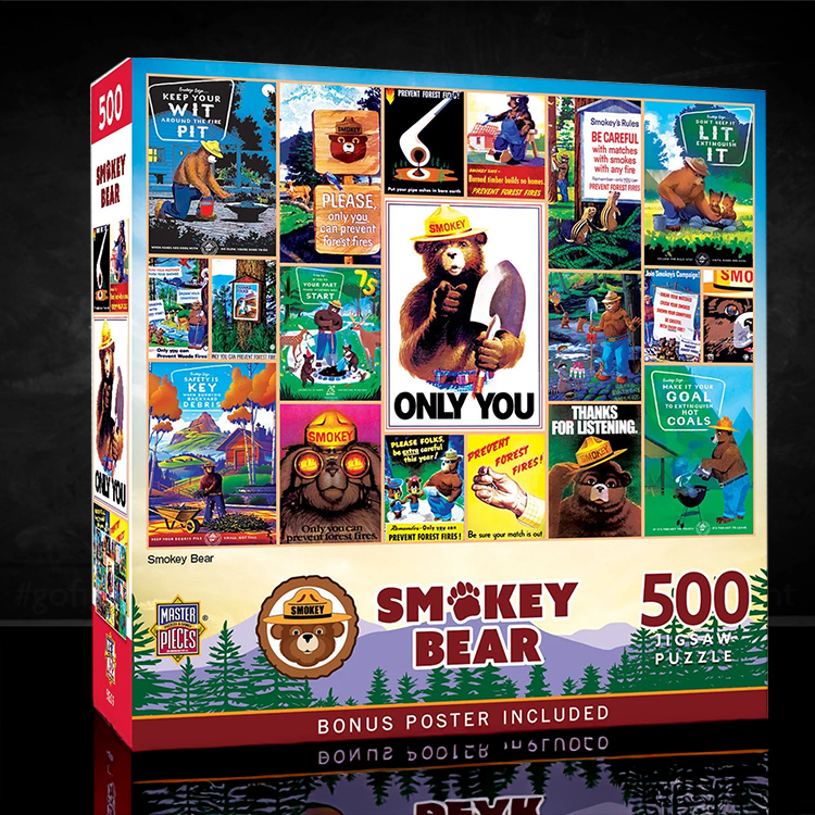 Smokey Bear - Vintage Posters Puzzle Master Pieces 500 Pieces image 0
