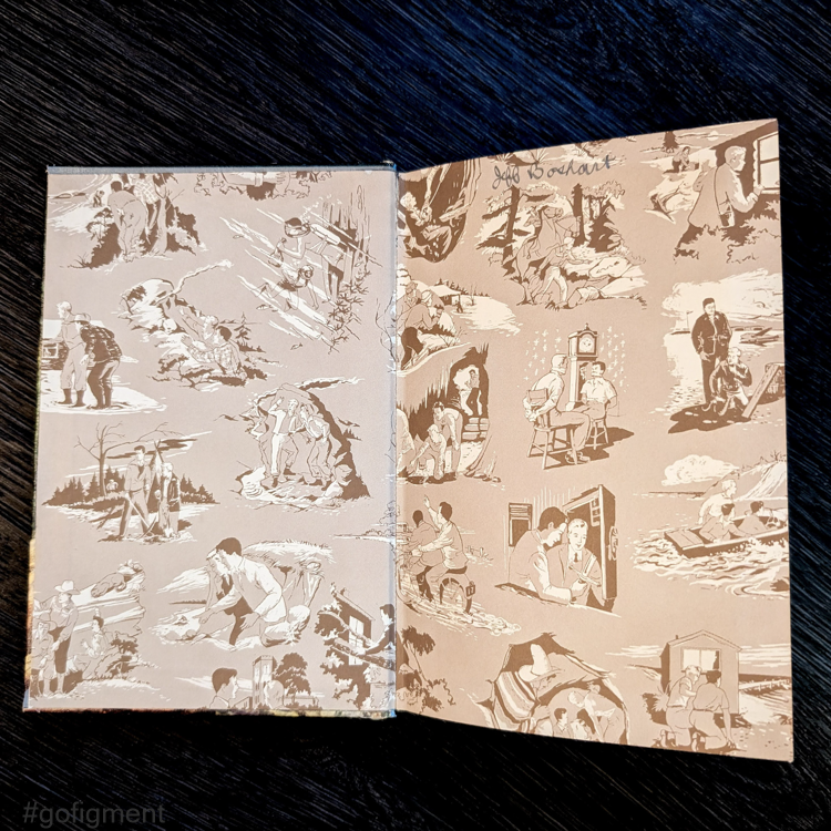 28 Sign of the Crooked Arrow (1949-Brown):  Vintage Hardy Boys Book Blue-Back image 2