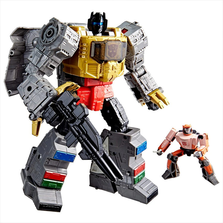 Leader Class Dinobot Grimlock Transformers Movie Studio Series Action Figure with bonus Wheelie by Hasbro