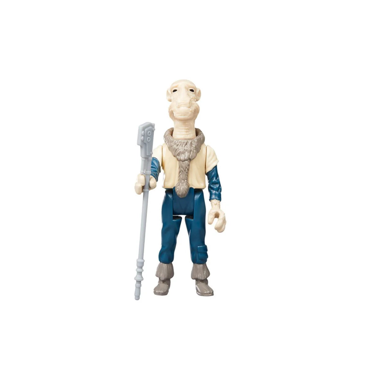 Kenner Yak Face Star Wars Retro Collection ROTJ 1/18 scale action figure holding staff in blue and beige outfit