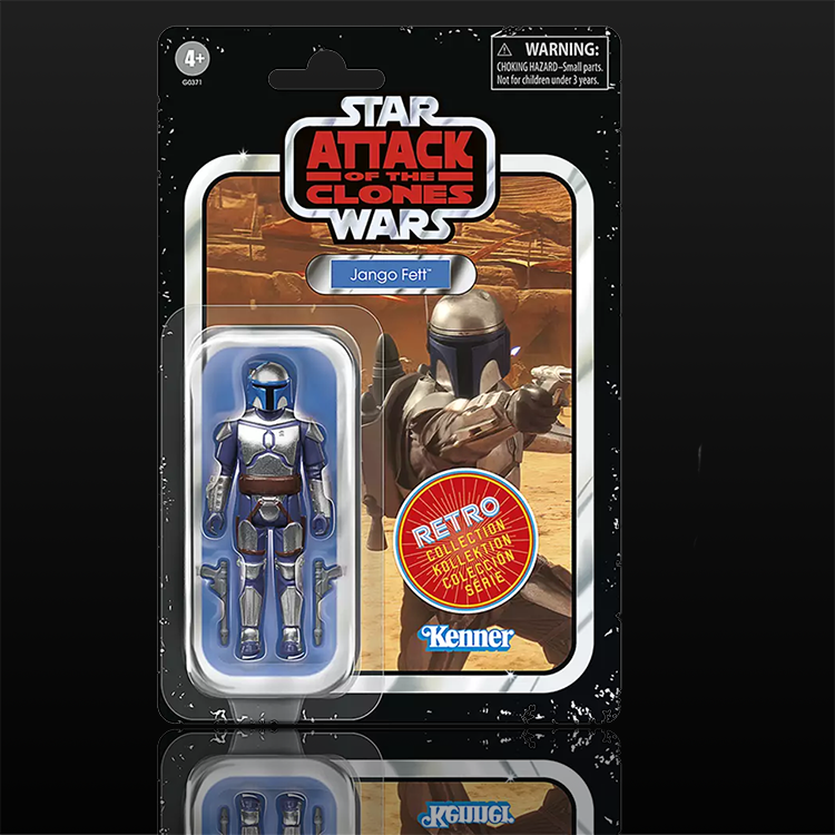Jango Fett Star Wars Retro Collection Action Figure 1:18 Scale ROTS image 0