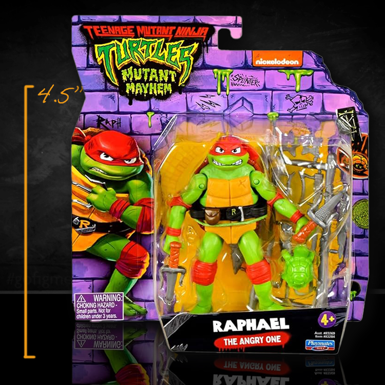 Raphael Teenage Mutant Ninja Turtles Mutant Mayhem Action Figure 4.5" image 0
